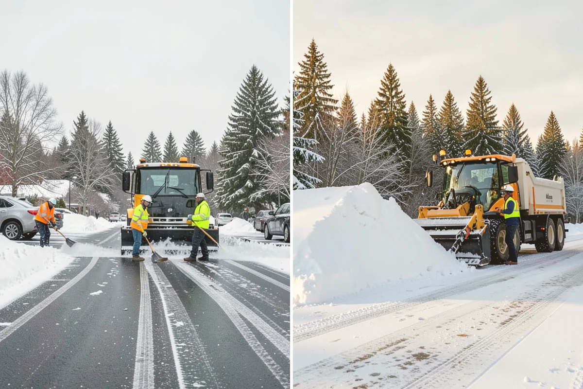 Porch Snow Removal in Lynnwood, Snohomish County, WA - We evaluate how snow is drifting onto the porch