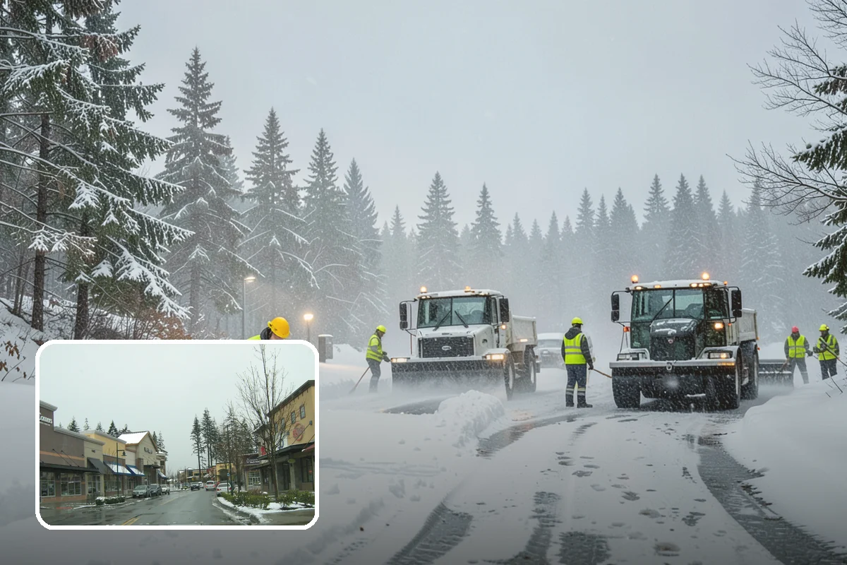 Porch Snow Removal in Mill Creek, Snohomish County, WA - Removes wind-driven snow that gathers at porch edges