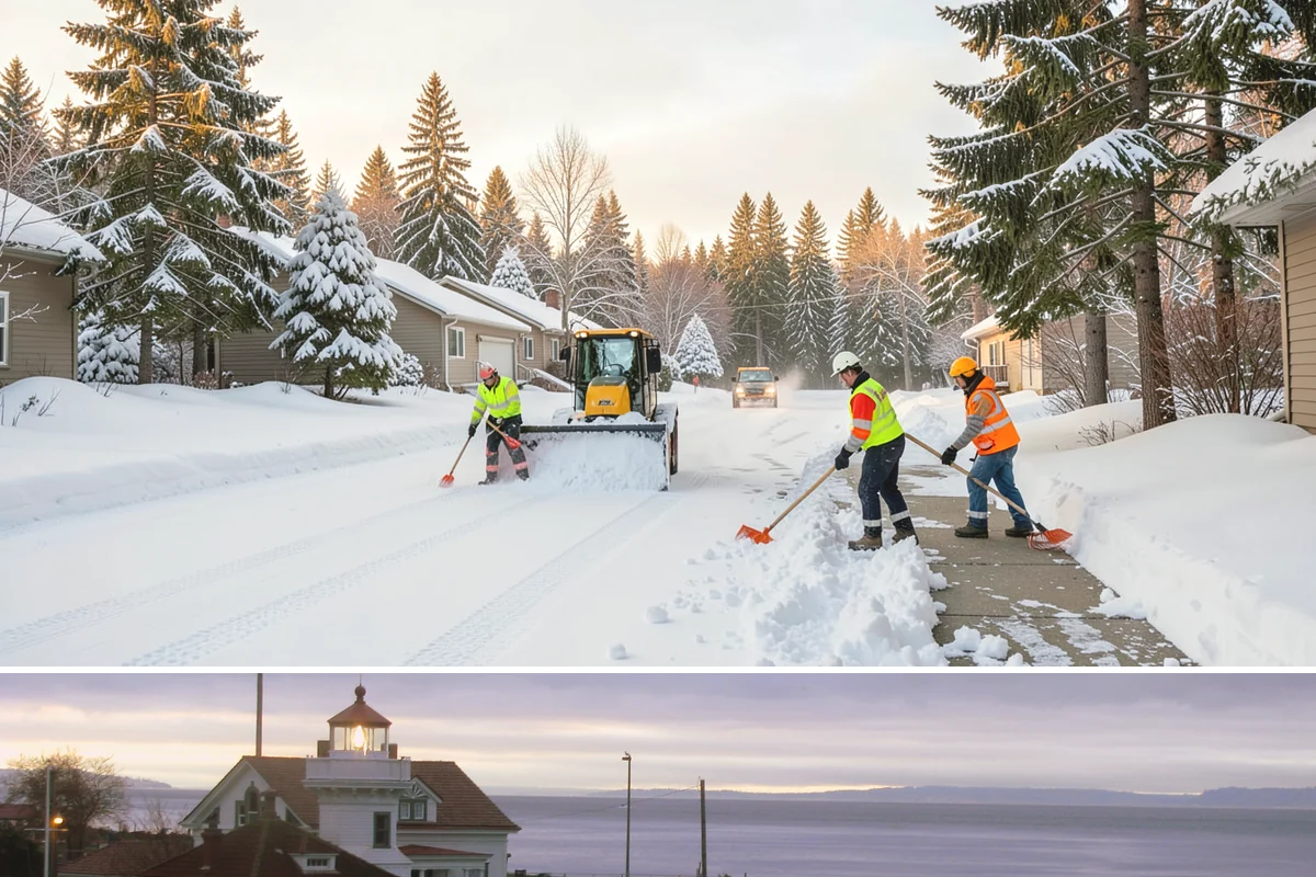 Porch Snow Removal in Mukilteo, Snohomish County, WA - Book before the first cold outflow so your porch is handled from the season's opening storm.