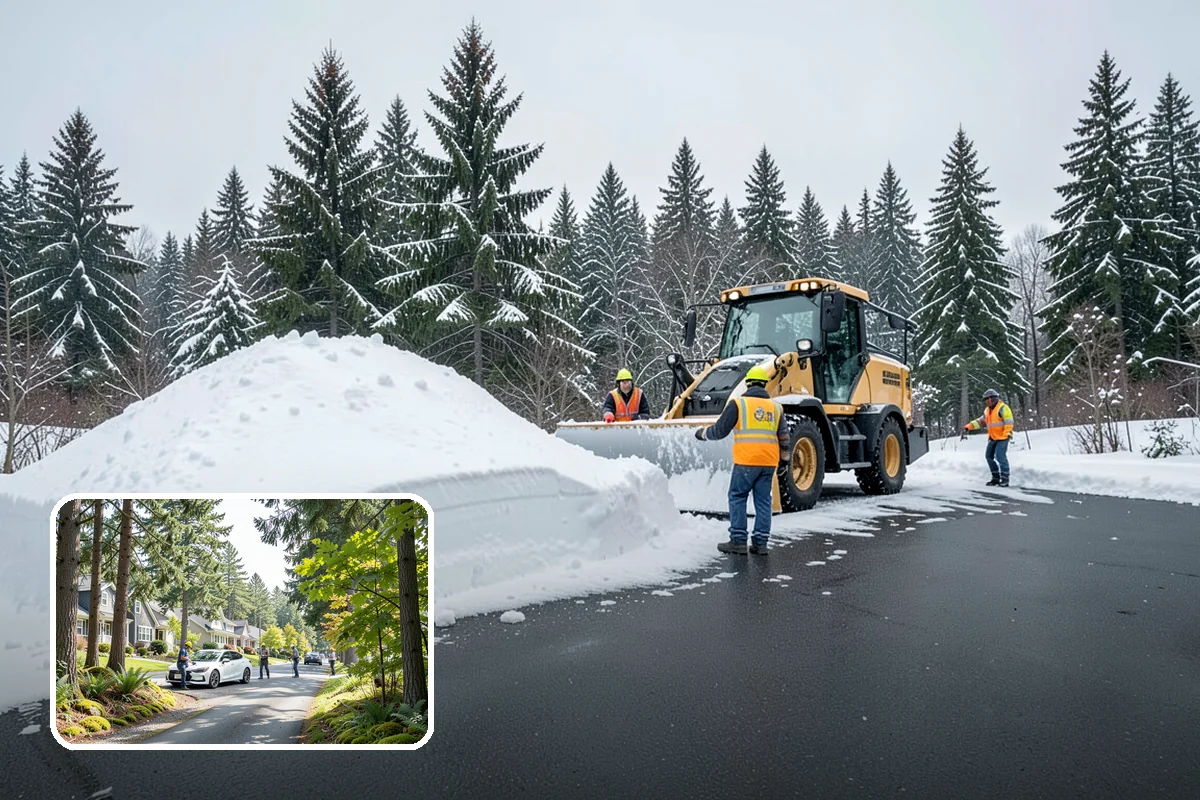 Porch Snow Removal in Normandy Park, King County, WA - Removes wind-driven snow that gathers at porch edges