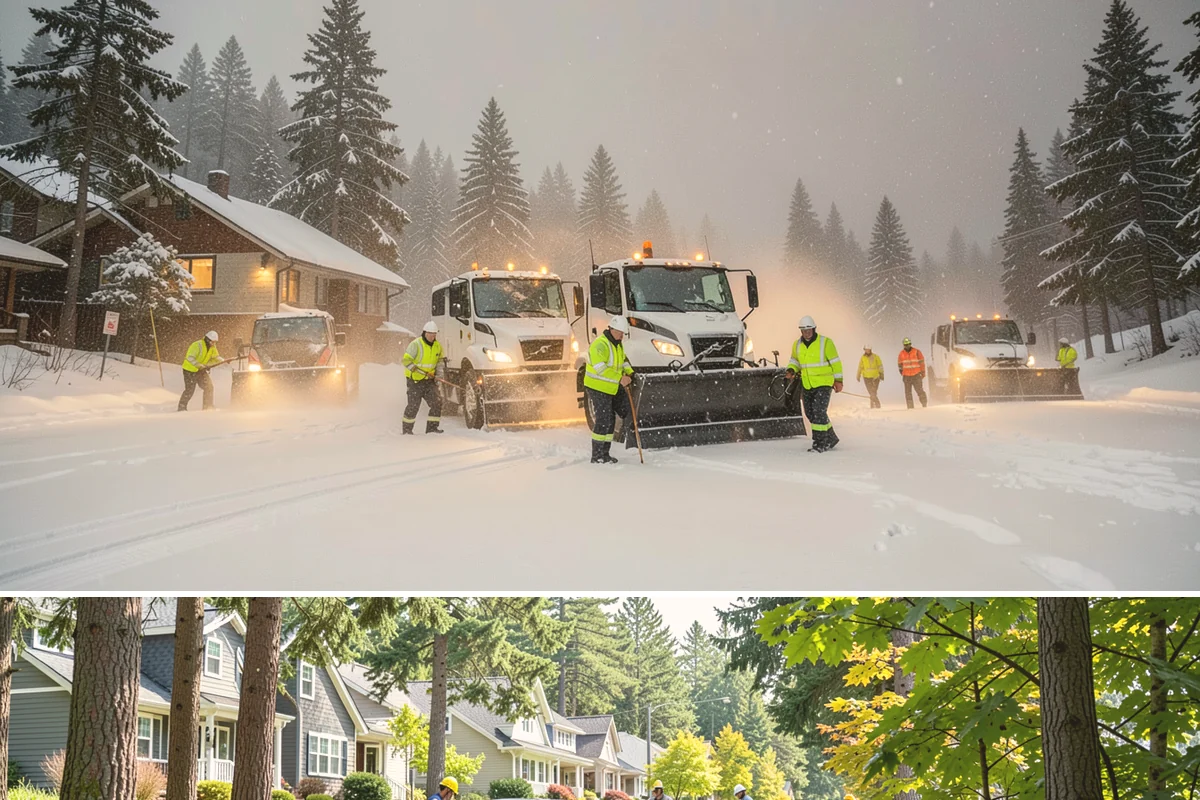 Porch Snow Removal in Normandy Park, King County, WA - Book before the first cold outflow so your porch is handled from the season's opening storm.