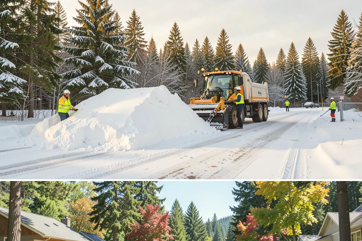 Porch Snow Removal in Orting, Pierce County, WA - Book before the first cold outflow so your porch is handled from the season's opening storm.
