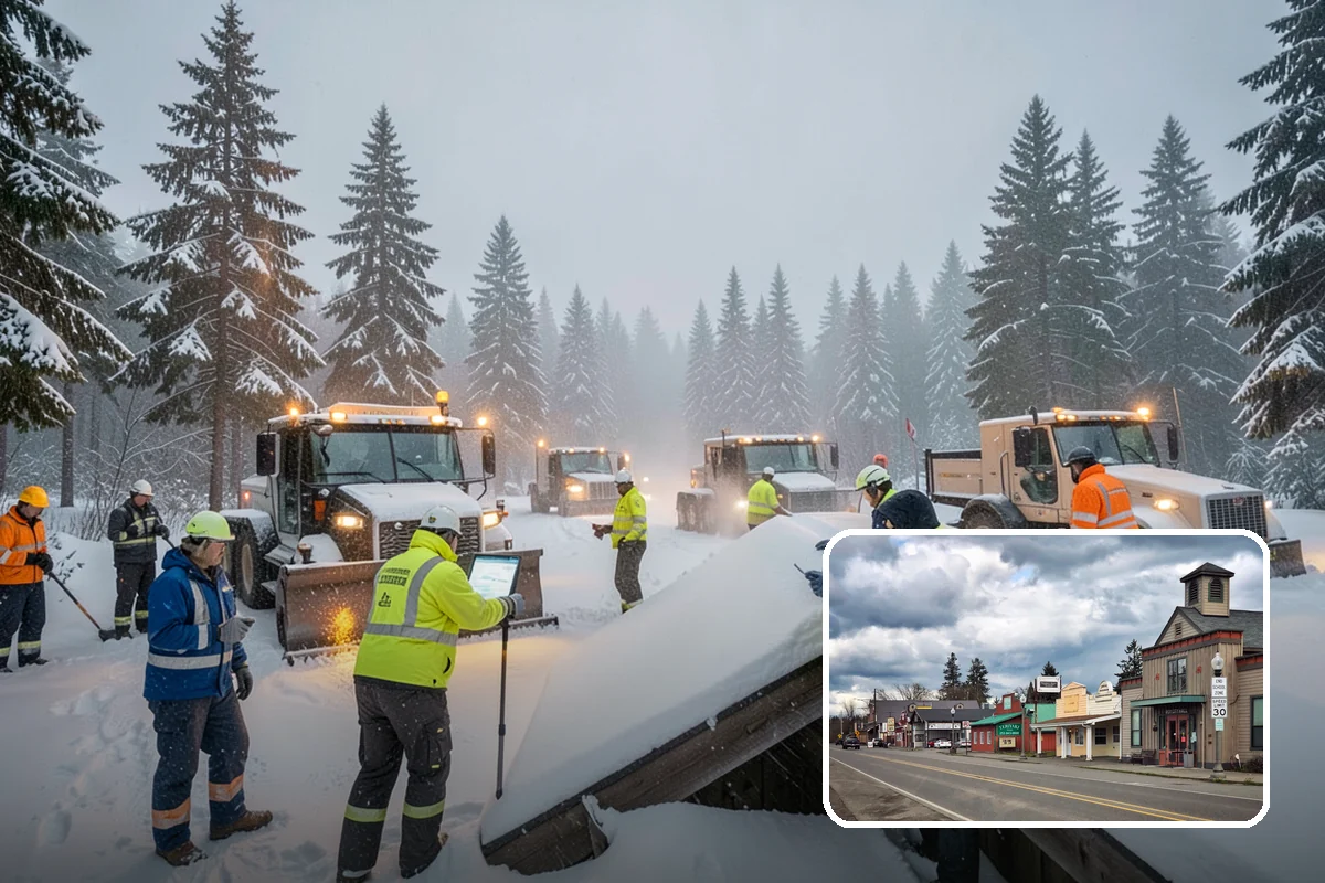 Porch Snow Removal in Roy, Pierce County, WA - Removes wind-driven snow that gathers at porch edges