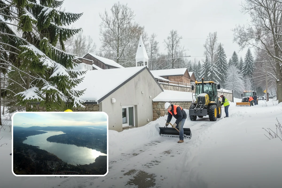 Porch Snow Removal in Sammamish, King County, WA - Removes wind-driven snow that gathers at porch edges