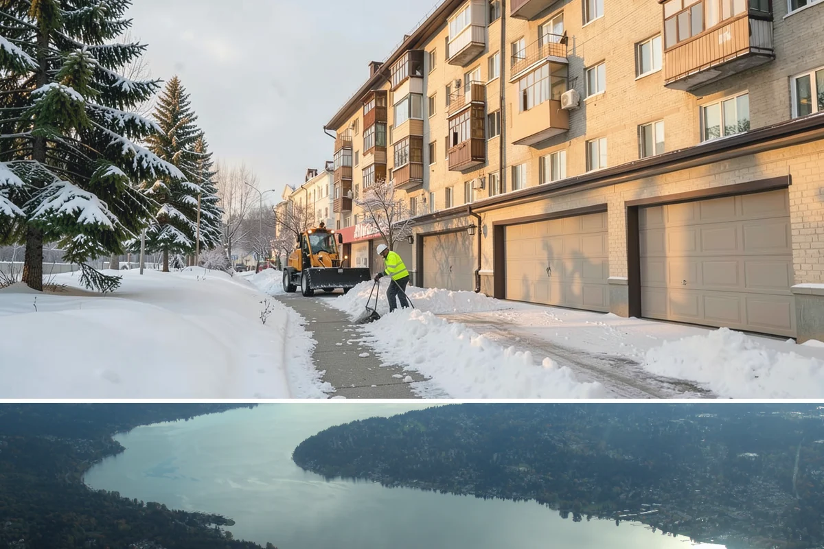Porch Snow Removal in Sammamish, King County, WA - Book before the first cold outflow so your porch is handled from the season's opening storm.