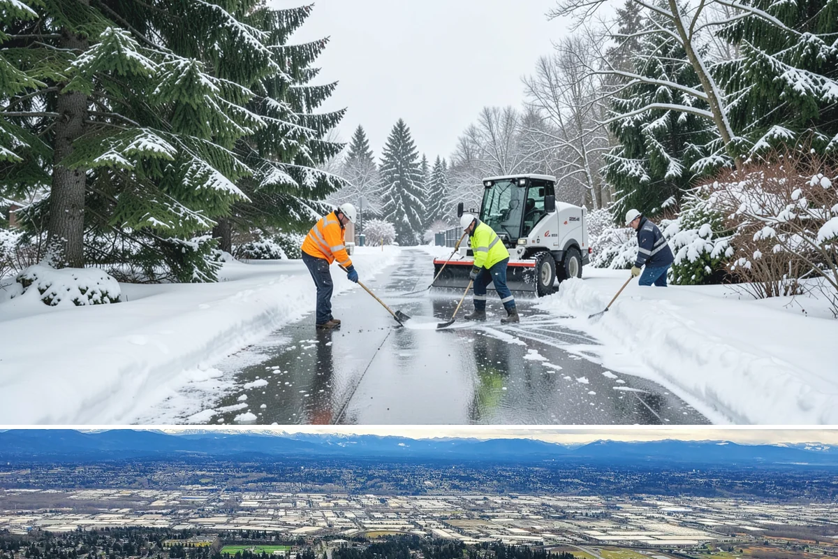 Porch Snow Removal in SeaTac, King County, WA - Book before the first cold outflow so your porch is handled from the season's opening storm.