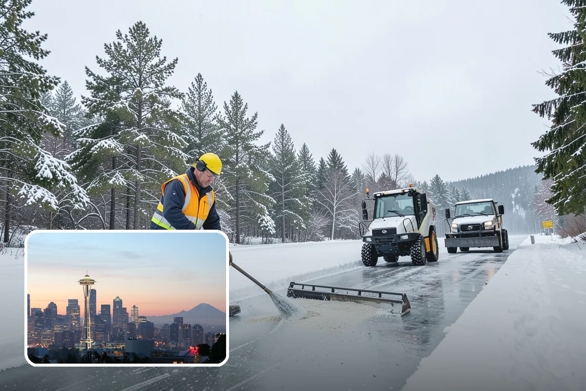 Porch Snow Removal in Seattle, King County, WA - Removes wind-driven snow that gathers at porch edges