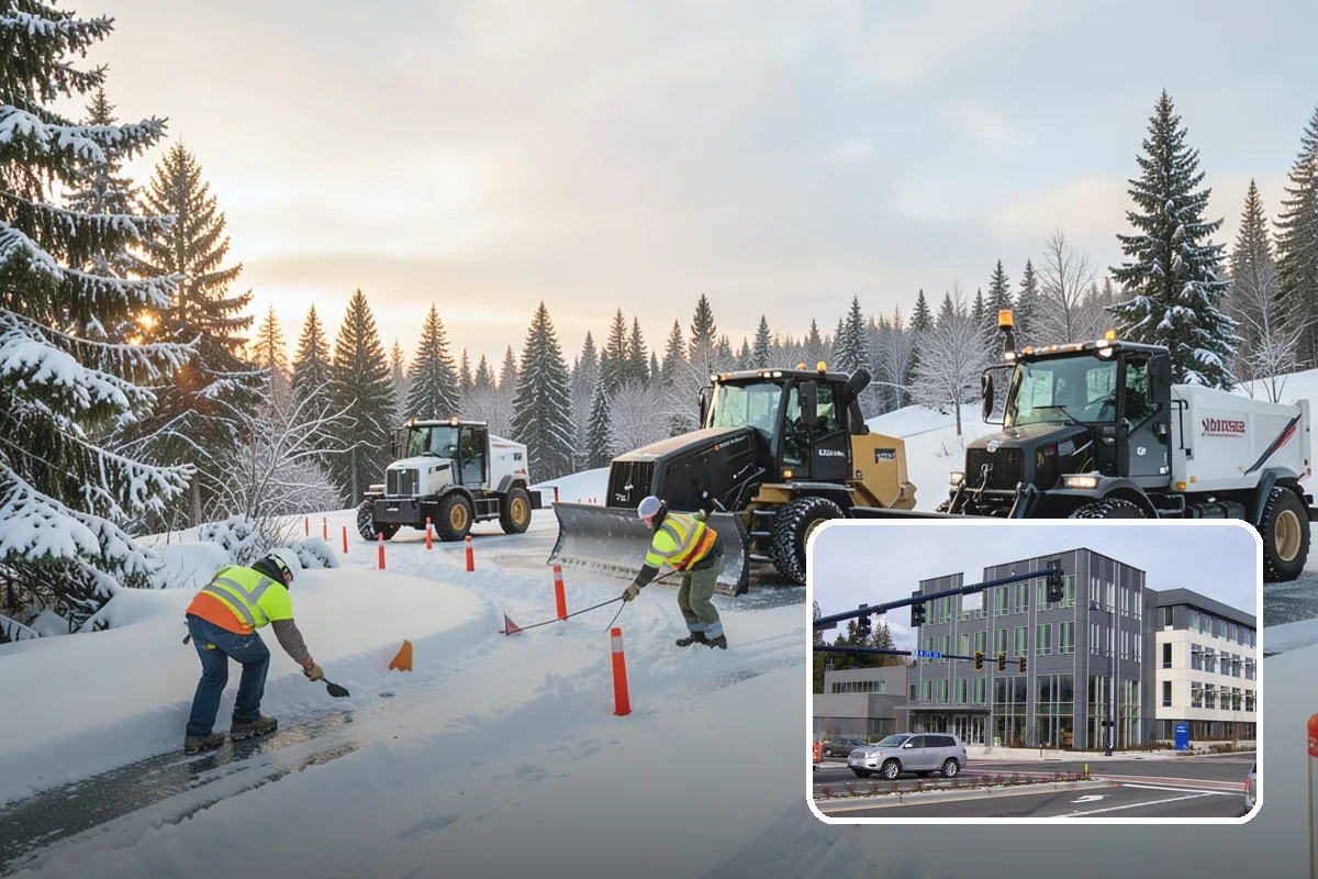 Porch Snow Removal in Shoreline, King County, WA - Removes wind-driven snow that gathers at porch edges