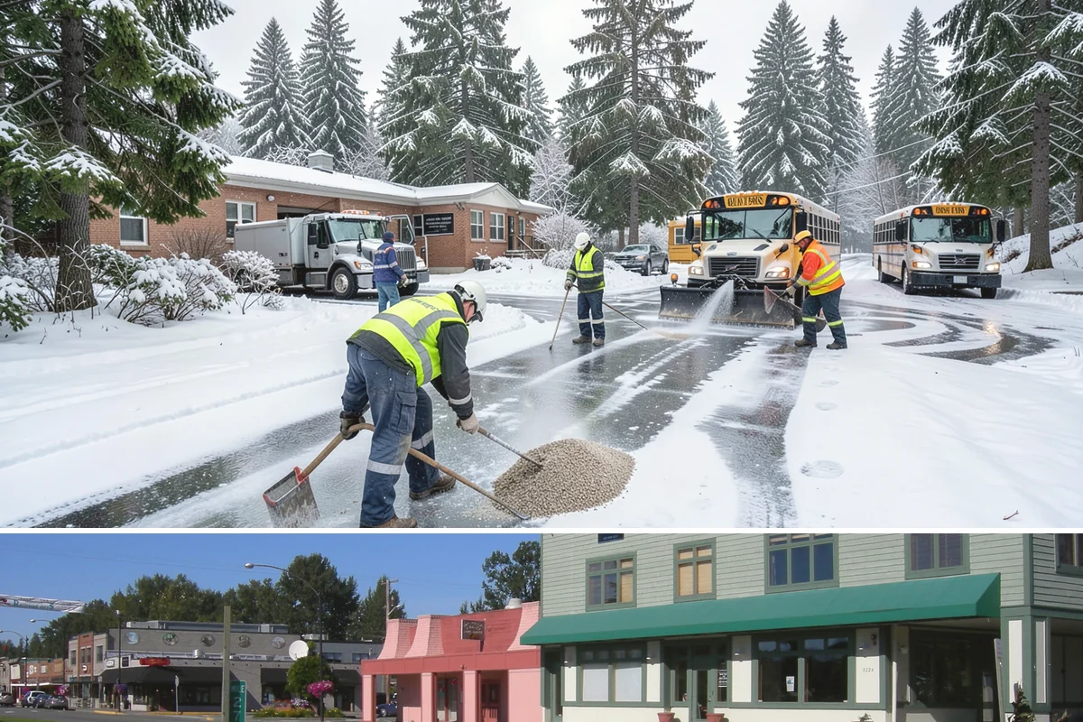Porch Snow Removal in Snoqualmie, King County, WA - Book before the first cold outflow so your porch is handled from the season's opening storm.