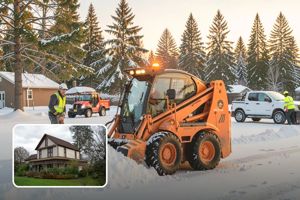 Porch Snow Removal in Sumner, Pierce County, WA - Removes wind-driven snow that gathers at porch edges