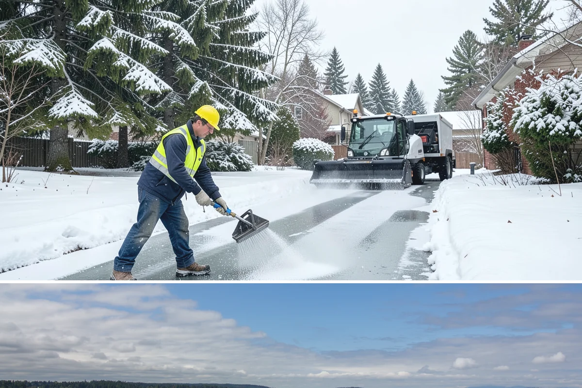 Porch Snow Removal in University Place, Pierce County, WA - Book before the first cold outflow so your porch is handled from the season's opening storm.