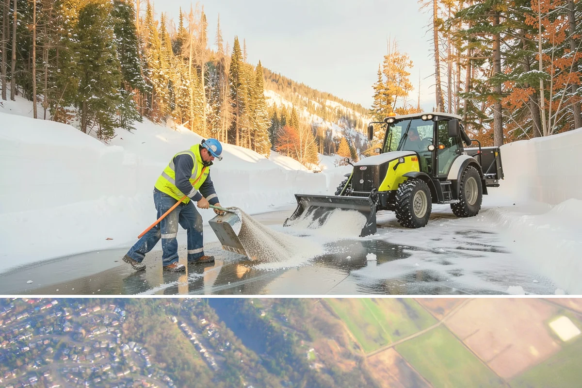 Porch Steps Clearing in Algona, King County, WA - Porch steps need regular clearing all winter, with extra attention during thaws when roof drip refreezes at the base of the...