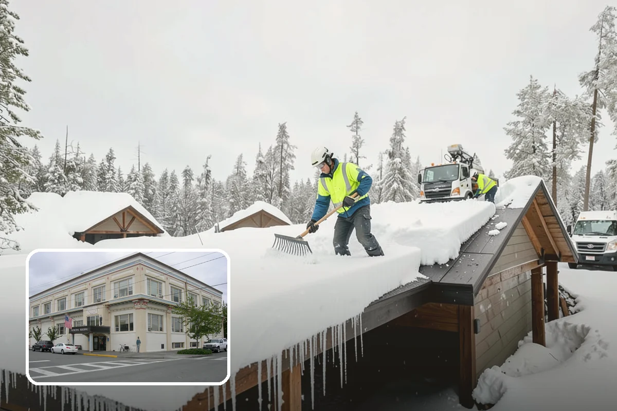 Porch Steps Clearing in Anacortes, Skagit County, WA - Keeps your covered entrance usable in any storm