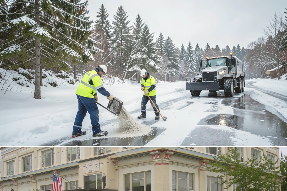 Porch Steps Clearing in Anacortes, Skagit County, WA - Porch steps need regular clearing all winter, with extra attention during thaws when roof drip refreezes at the base of the...