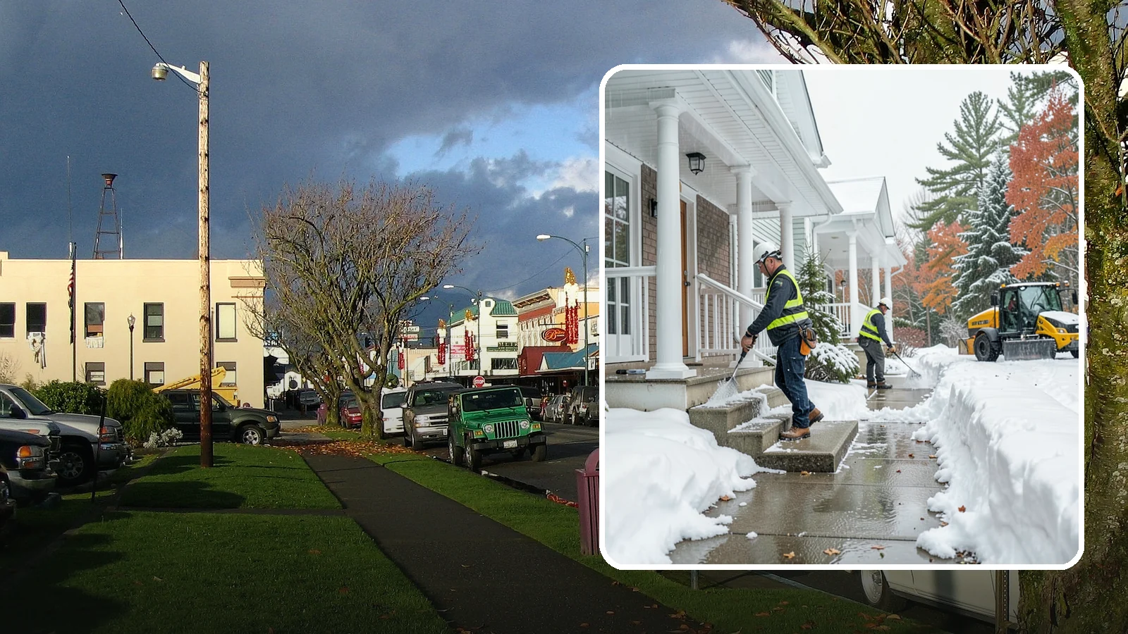 Porch Steps Clearing in Arlington, Snohomish County, WA - We clear porch steps and the landing above them so your covered entrance stays safe to use.