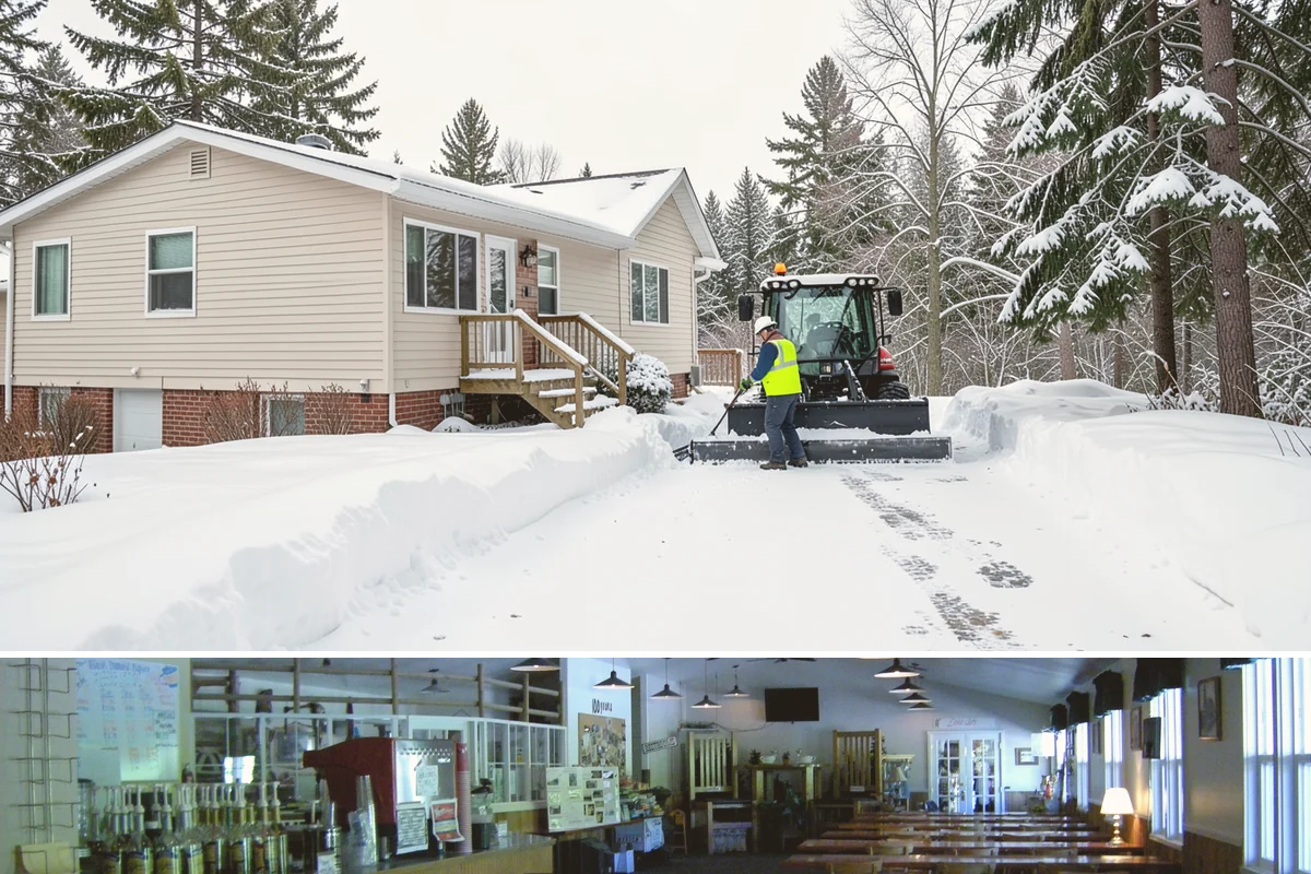 Porch Steps Clearing in Black Diamond, King County, WA - Porch steps need regular clearing all winter, with extra attention during thaws when roof drip refreezes at the base of the...
