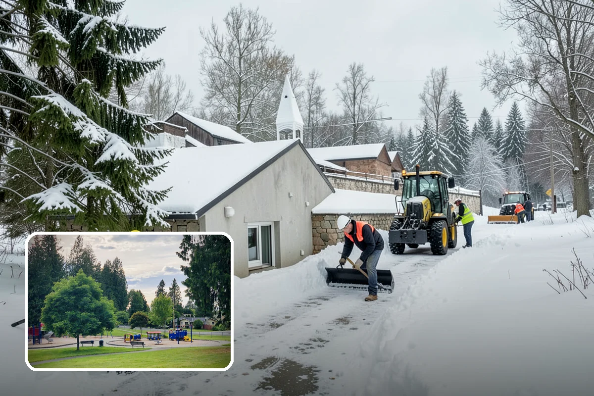 Porch Steps Clearing in Bonney Lake, Pierce County, WA - Keeps your covered entrance usable in any storm