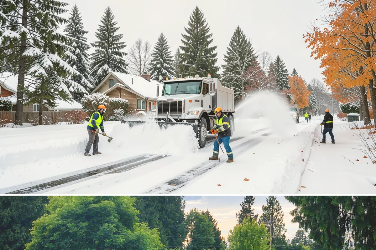 Porch Steps Clearing in Bonney Lake, Pierce County, WA - Porch steps need regular clearing all winter, with extra attention during thaws when roof drip refreezes at the base of the...