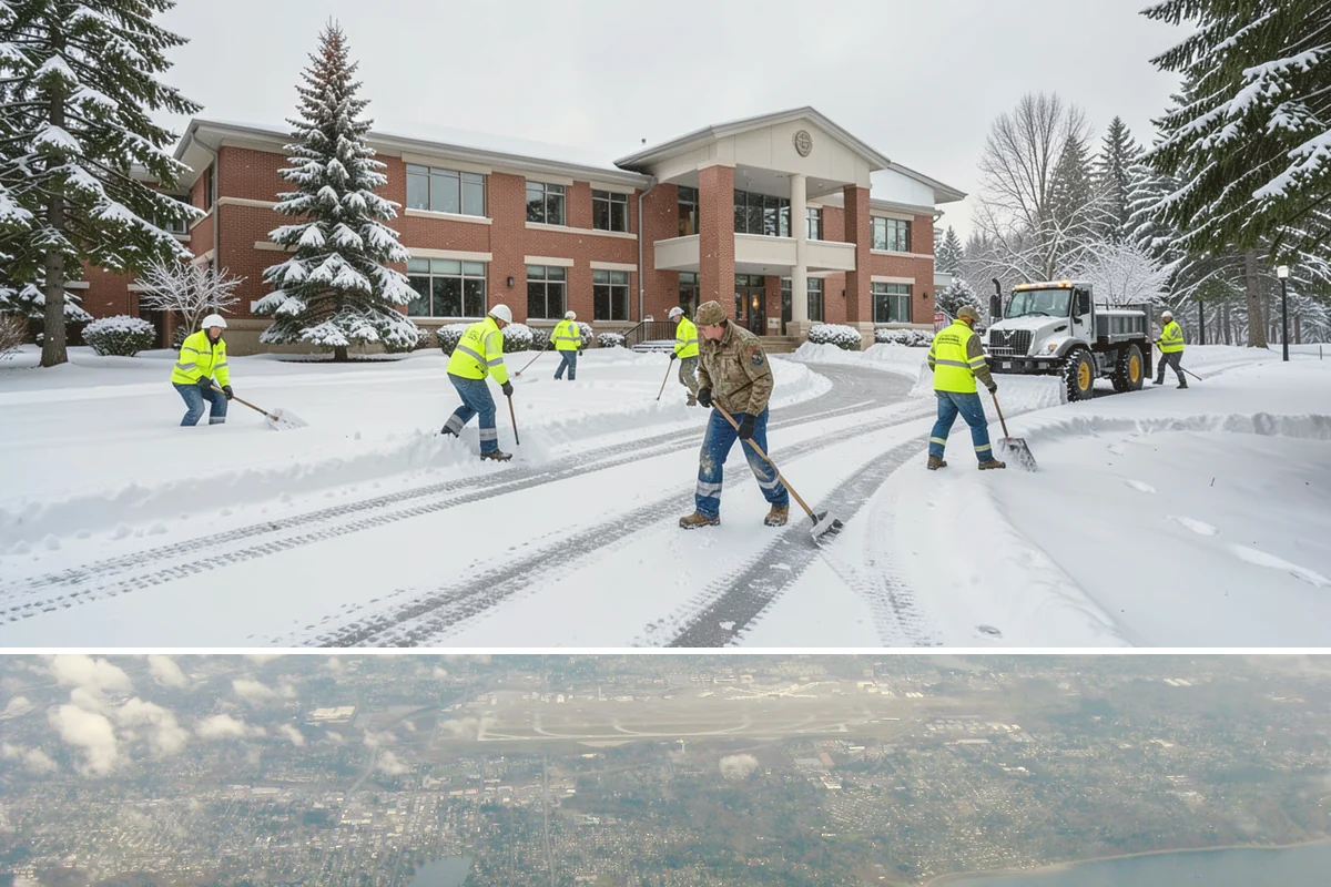 Porch Steps Clearing in Burien, King County, WA - Porch steps need regular clearing all winter, with extra attention during thaws when roof drip refreezes at the base of the...