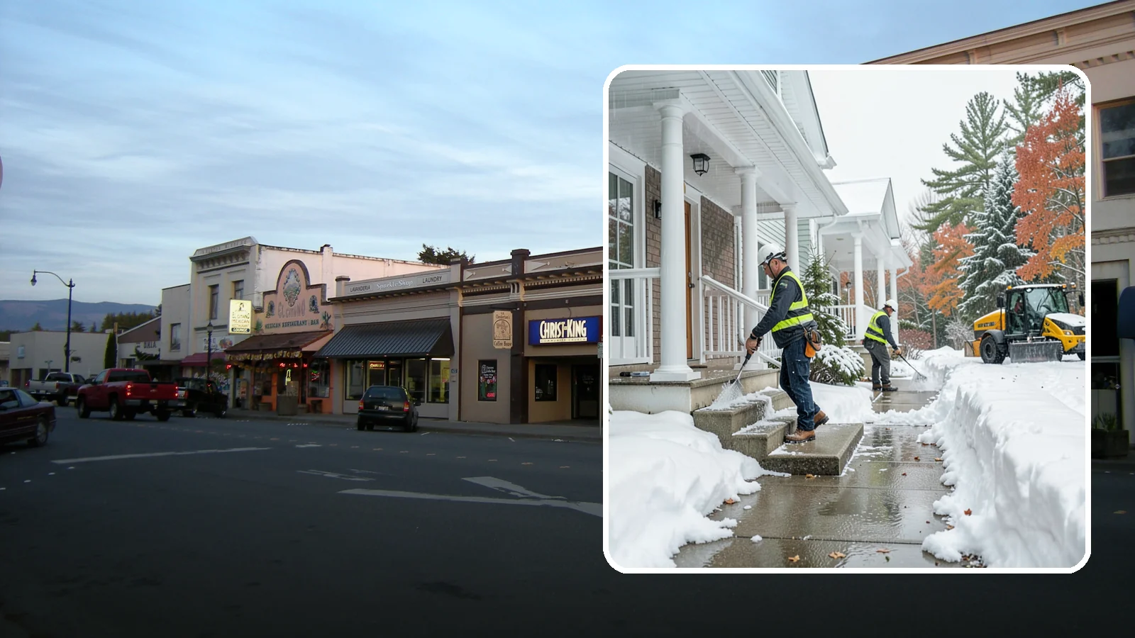 Porch Steps Clearing in Burlington, Skagit County, WA - We clear porch steps and the landing above them so your covered entrance stays safe to use.