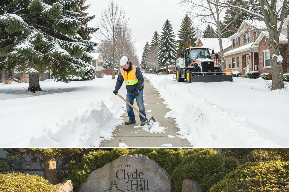 Porch Steps Clearing in Clyde Hill, King County, WA - Porch steps need regular clearing all winter, with extra attention during thaws when roof drip refreezes at the base of the...