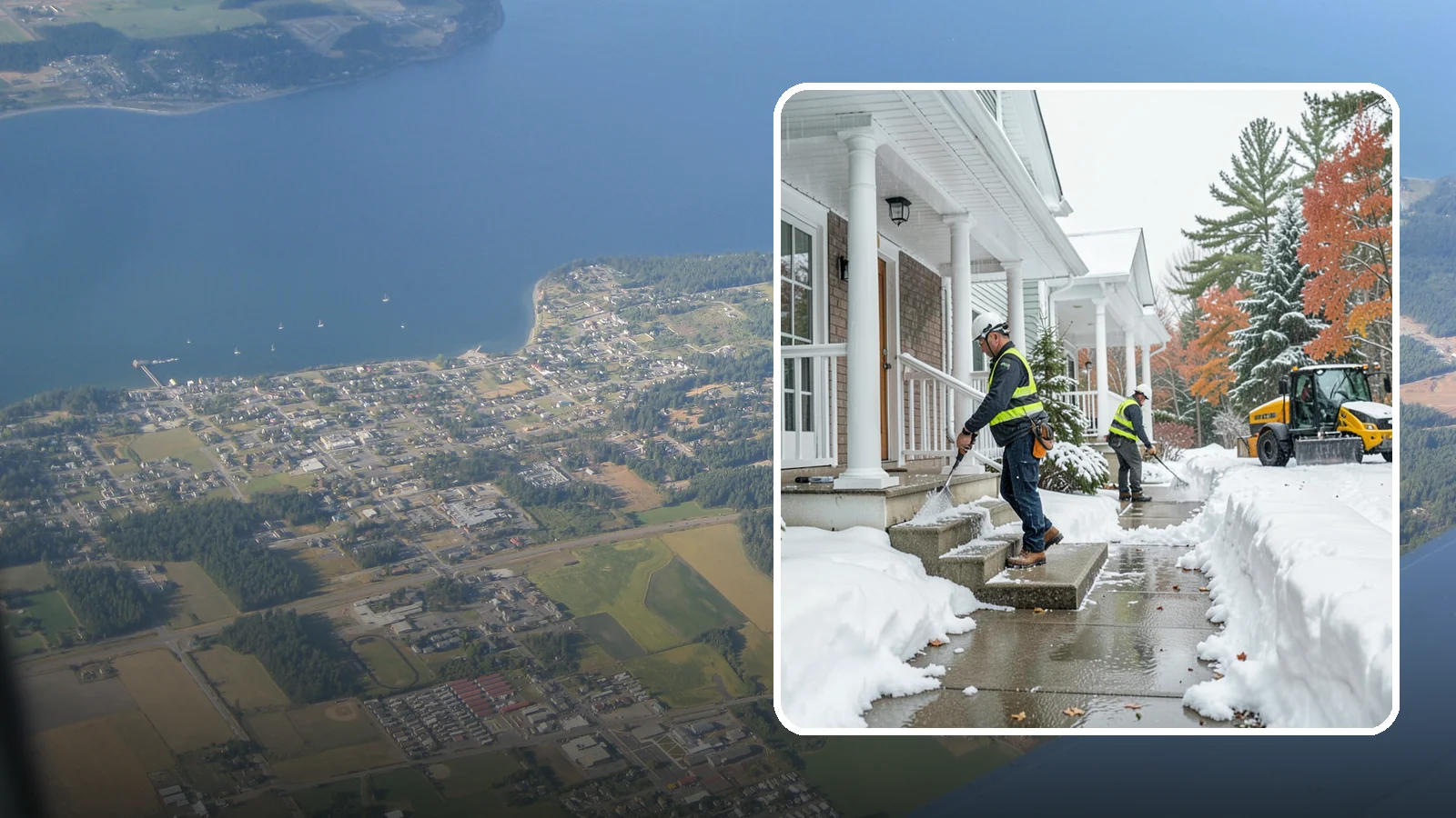 Porch Steps Clearing in Coupeville, Island County, WA - We clear porch steps and the landing above them so your covered entrance stays safe to use.