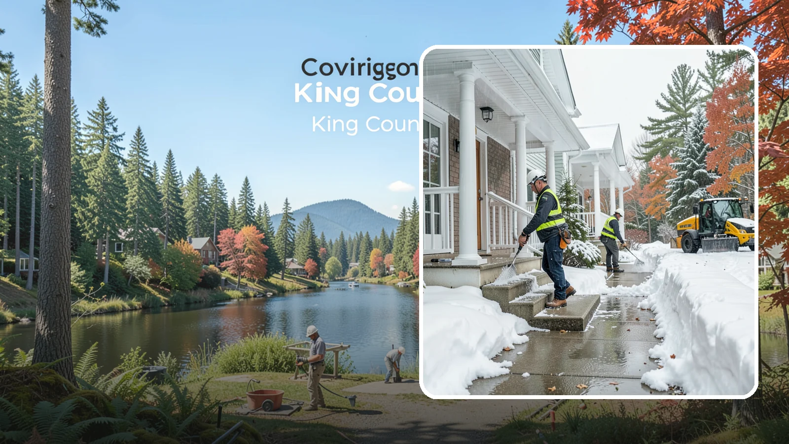 Porch Steps Clearing in Covington, King County, WA - We clear porch steps and the landing above them so your covered entrance stays safe to use.