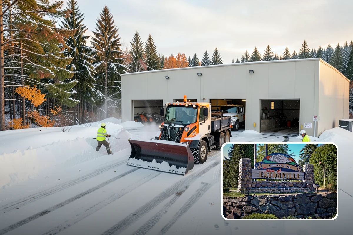 Porch Steps Clearing in Eatonville, Pierce County, WA - Keeps your covered entrance usable in any storm