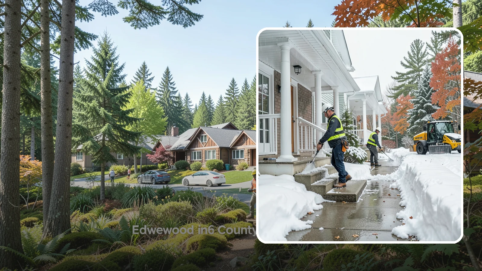 Porch Steps Clearing in Edgewood, Pierce County, WA - We clear porch steps and the landing above them so your covered entrance stays safe to use.