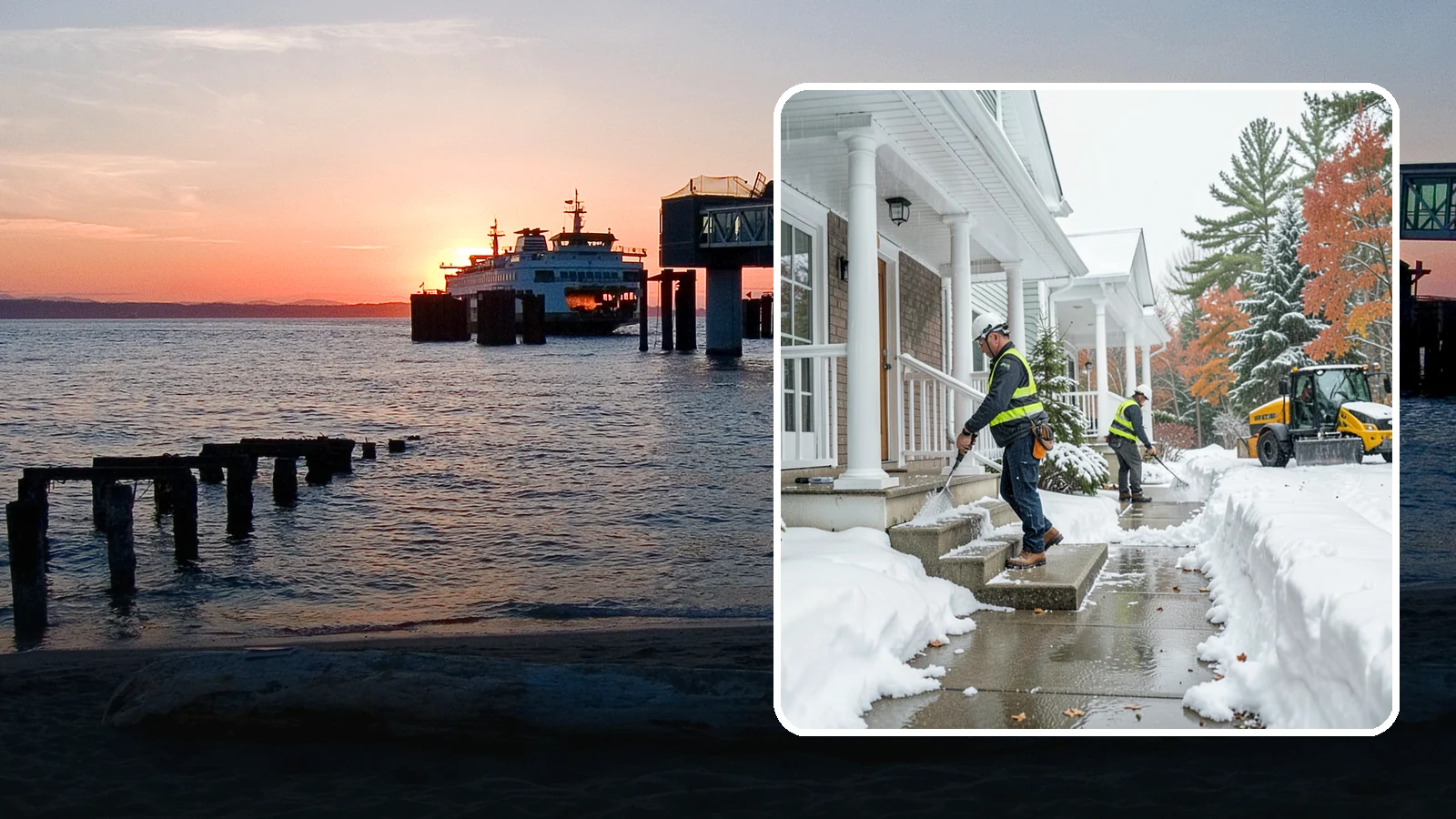 Porch Steps Clearing in Edmonds, Snohomish County, WA - We clear porch steps and the landing above them so your covered entrance stays safe to use.