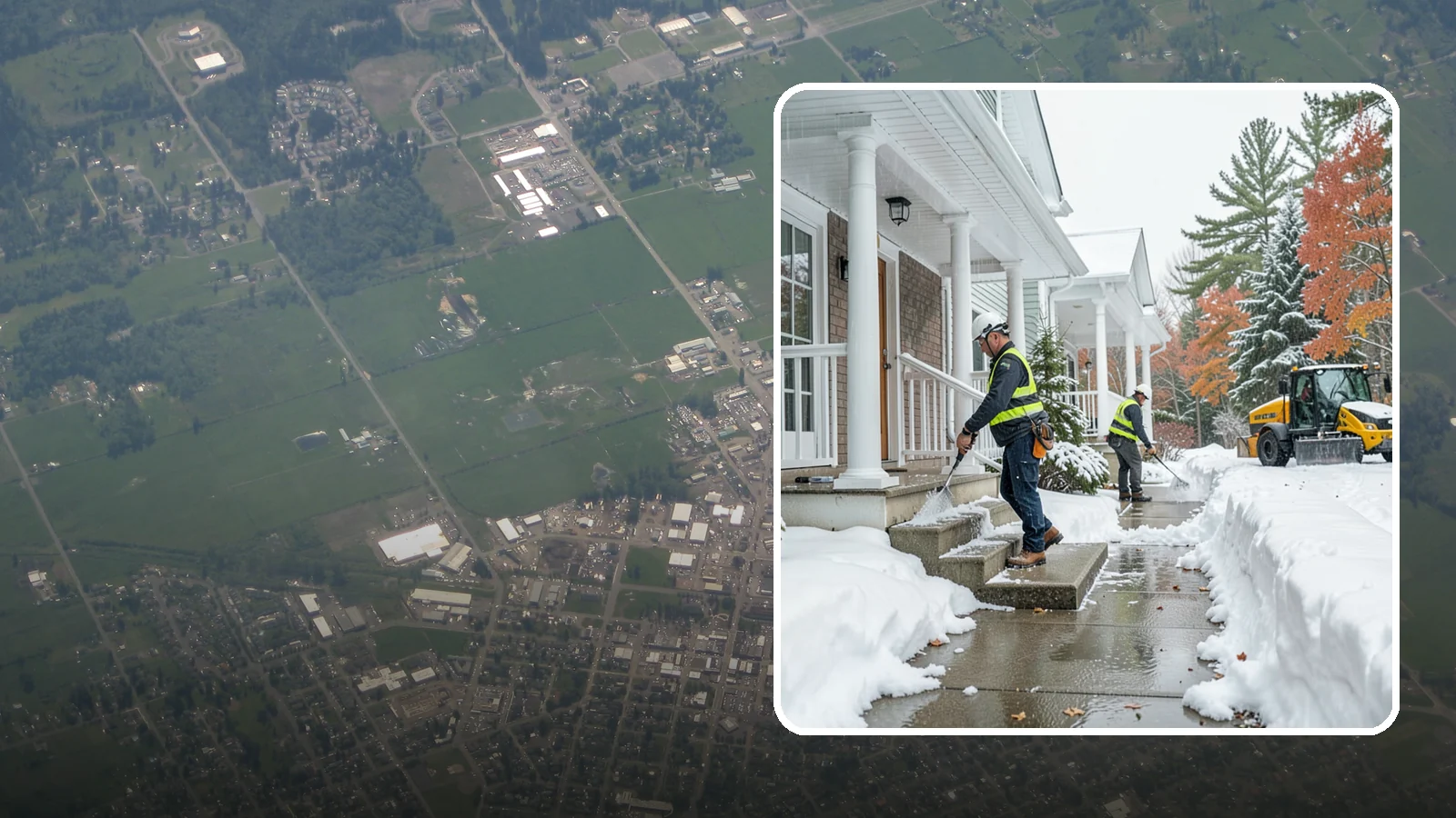 Porch Steps Clearing in Enumclaw, King County, WA - We clear porch steps and the landing above them so your covered entrance stays safe to use.