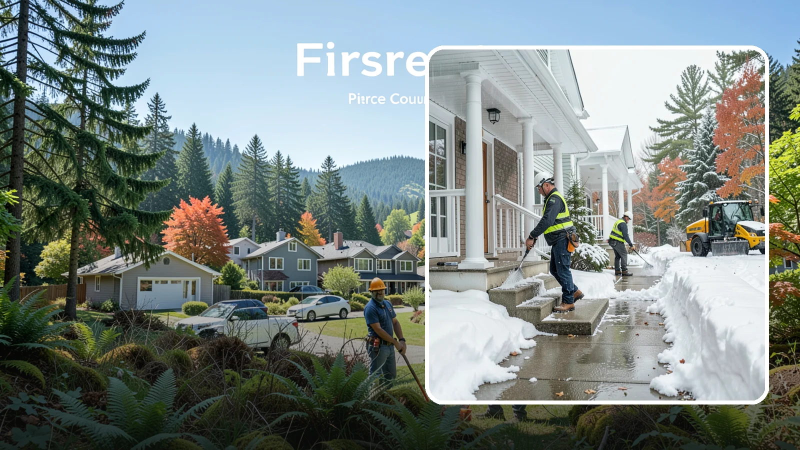 Porch Steps Clearing in Fircrest, Pierce County, WA - We clear porch steps and the landing above them so your covered entrance stays safe to use.