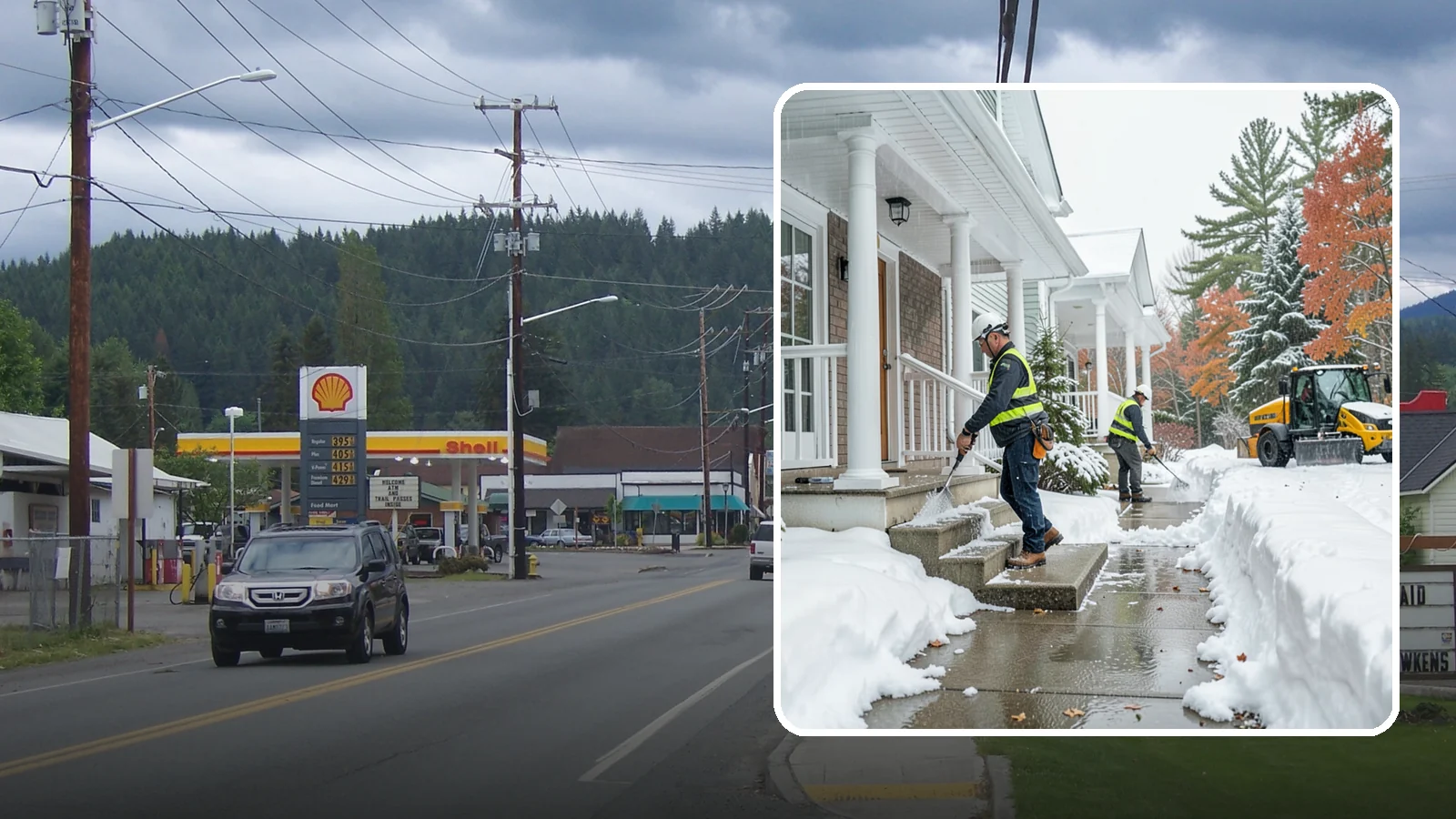 Porch Steps Clearing in Granite Falls, Snohomish County, WA - We clear porch steps and the landing above them so your covered entrance stays safe to use.
