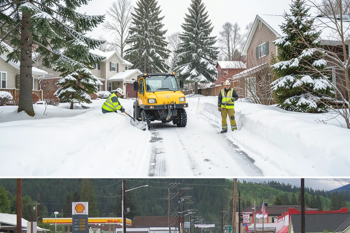 Porch Steps Clearing in Granite Falls, Snohomish County, WA - Porch steps need regular clearing all winter, with extra attention during thaws when roof drip refreezes at the base of the...