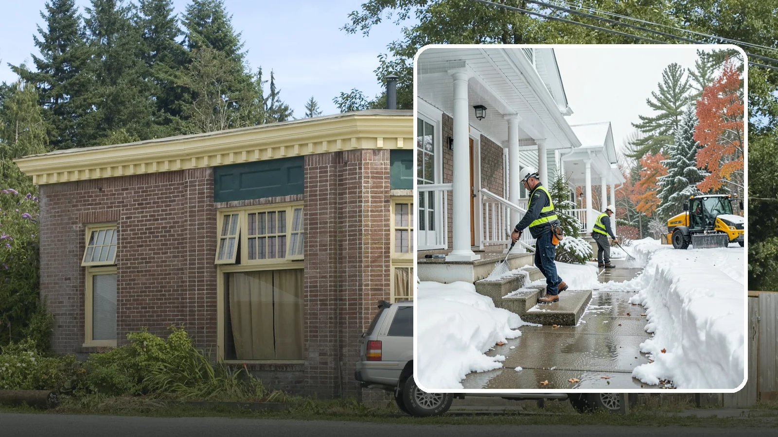 Porch Steps Clearing in Hamilton, Skagit County, WA - We clear porch steps and the landing above them so your covered entrance stays safe to use.