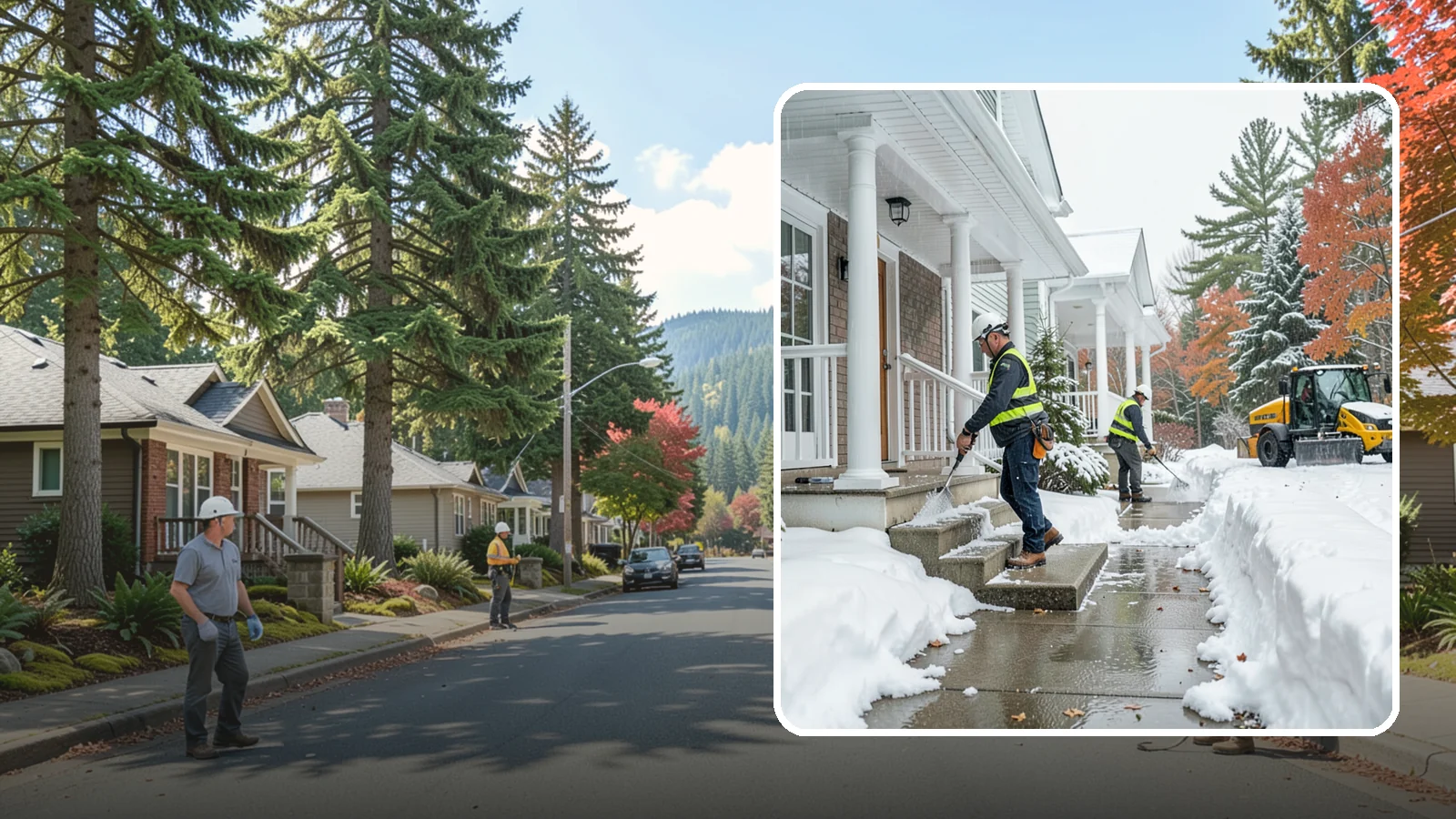 Porch Steps Clearing in Hunts Point, King County, WA - We clear porch steps and the landing above them so your covered entrance stays safe to use.
