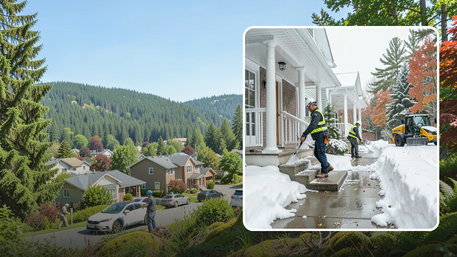 Porch Steps Clearing in Index, Snohomish County, WA - We clear porch steps and the landing above them so your covered entrance stays safe to use.