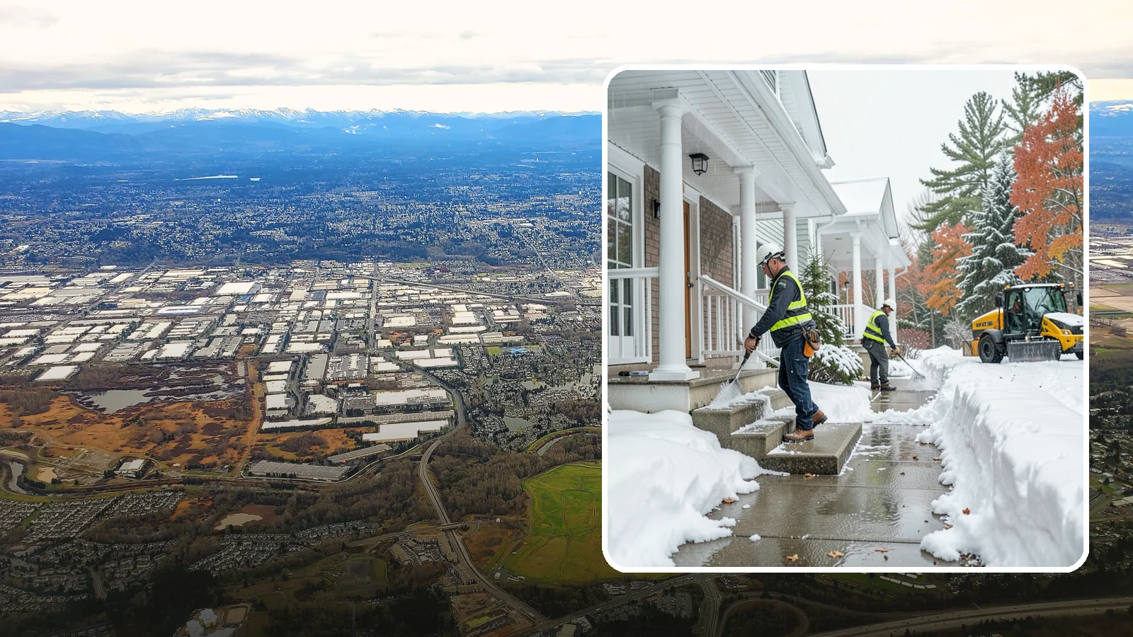 Porch Steps Clearing in Kent, King County, WA - We clear porch steps and the landing above them so your covered entrance stays safe to use.
