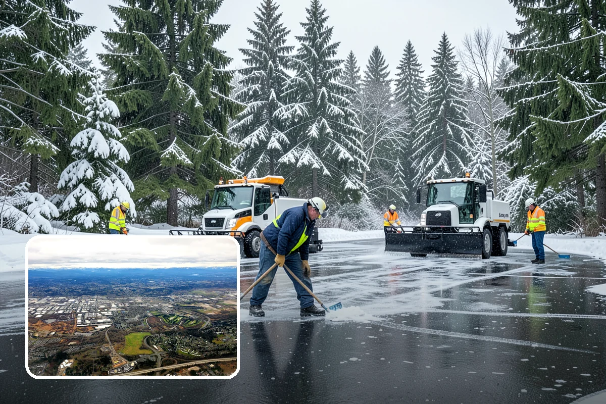 Porch Steps Clearing in Kent, King County, WA - Keeps your covered entrance usable in any storm