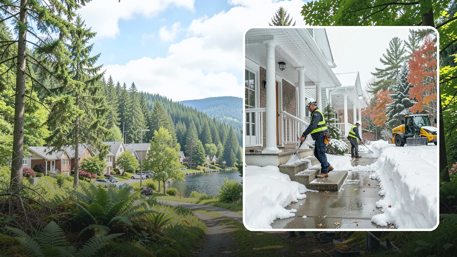 Porch Steps Clearing in Lake Forest Park, King County, WA - We clear porch steps and the landing above them so your covered entrance stays safe to use.