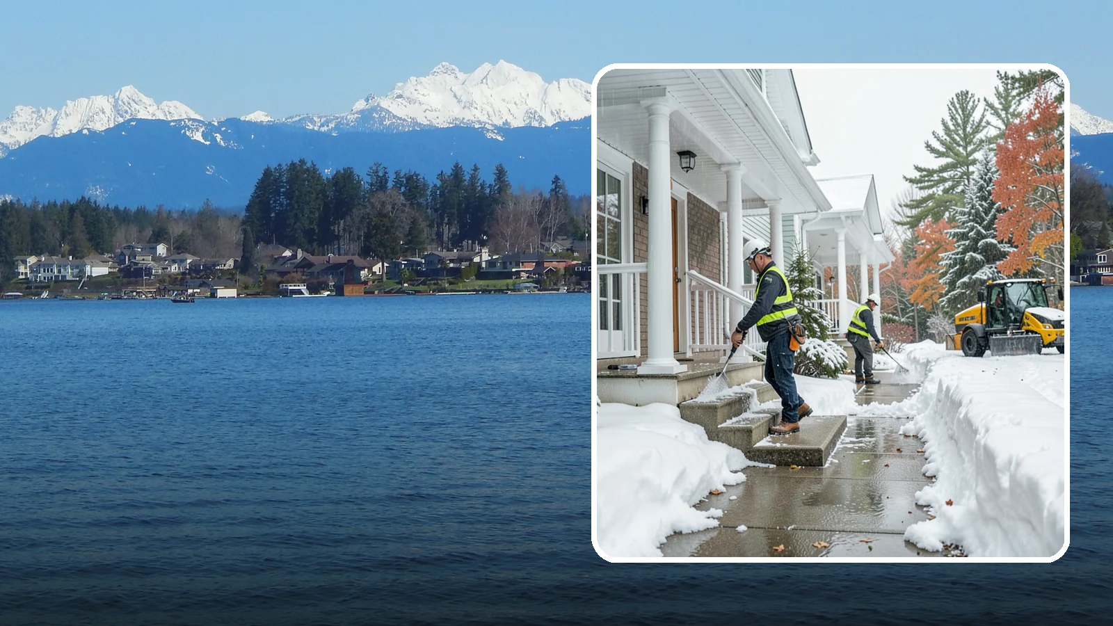 Porch Steps Clearing in Lake Stevens, Snohomish County, WA - We clear porch steps and the landing above them so your covered entrance stays safe to use.
