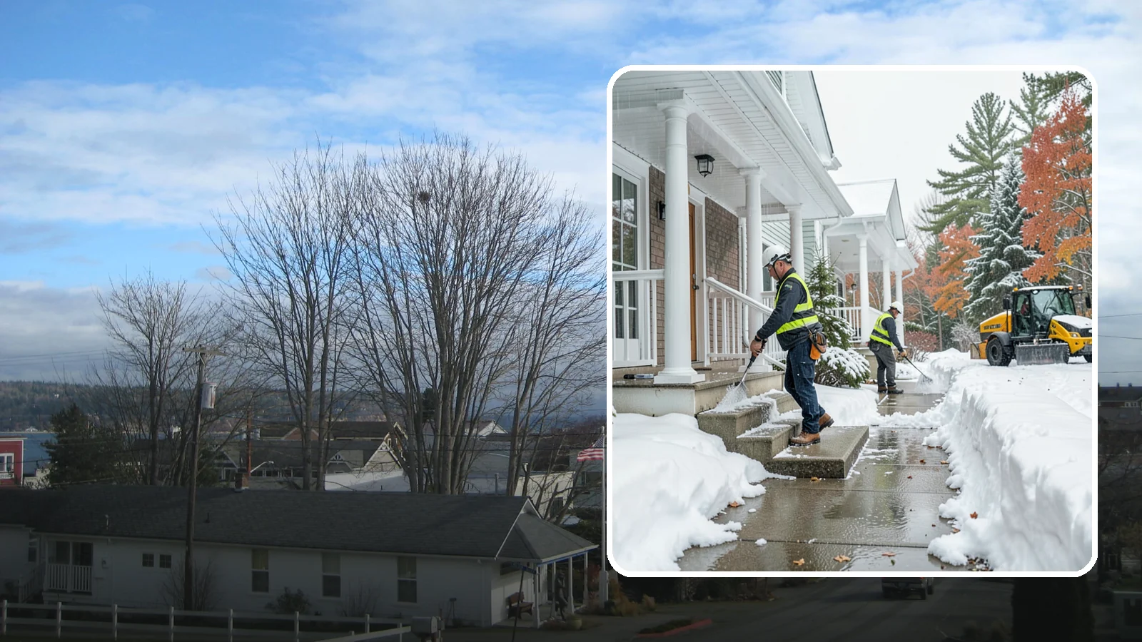 Porch Steps Clearing in Langley, Island County, WA - We clear porch steps and the landing above them so your covered entrance stays safe to use.