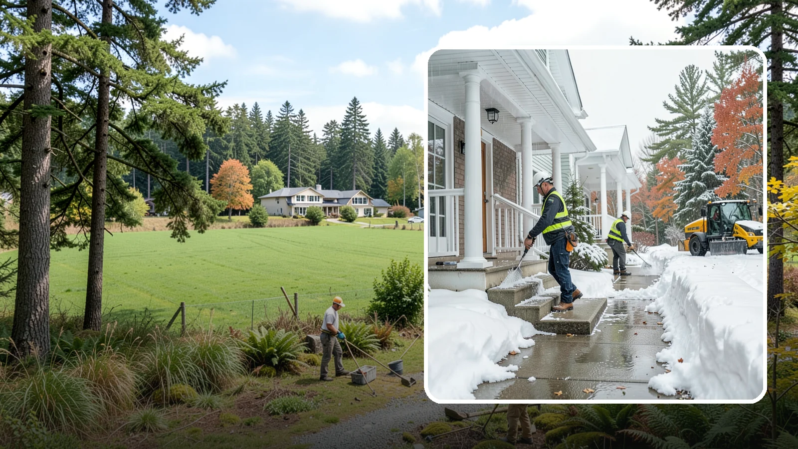 Porch Steps Clearing in Lyman, Skagit County, WA - We clear porch steps and the landing above them so your covered entrance stays safe to use.