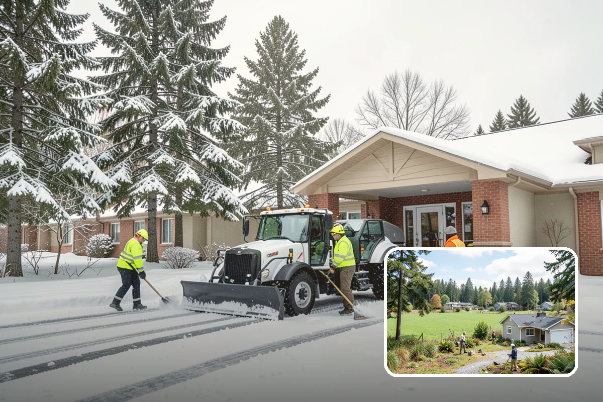 Porch Steps Clearing in Lyman, Skagit County, WA - Keeps your covered entrance usable in any storm