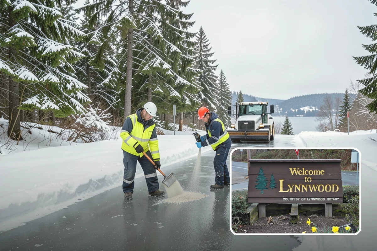 Porch Steps Clearing in Lynnwood, Snohomish County, WA - Keeps your covered entrance usable in any storm