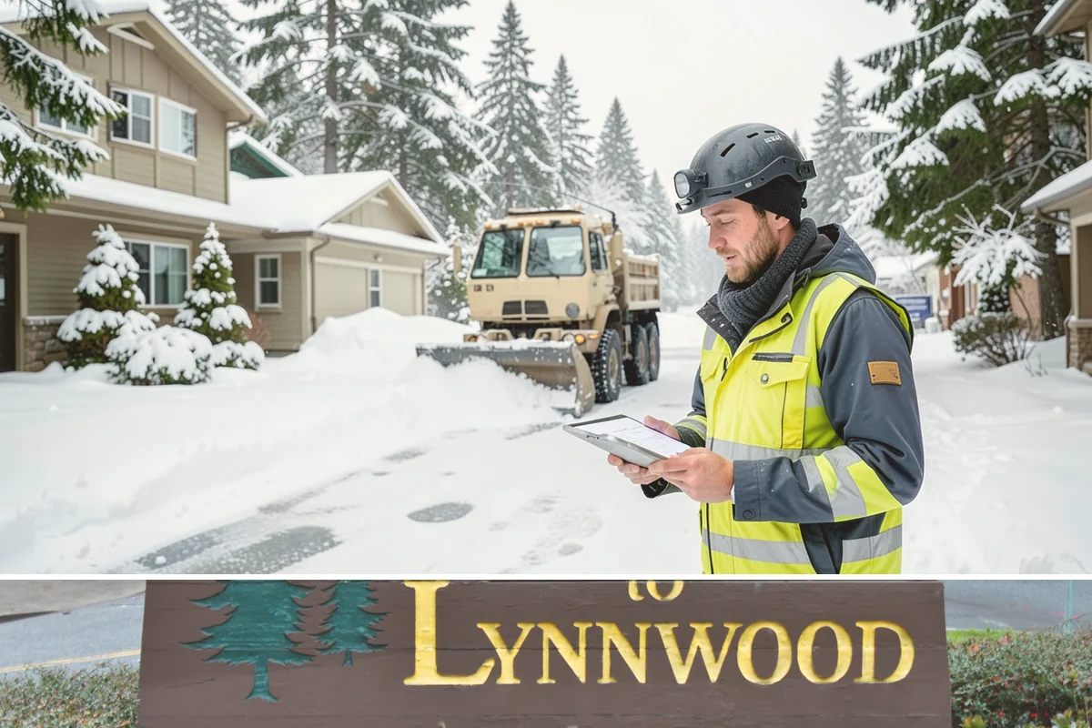 Porch Steps Clearing in Lynnwood, Snohomish County, WA - Porch steps need regular clearing all winter, with extra attention during thaws when roof drip refreezes at the base of the...