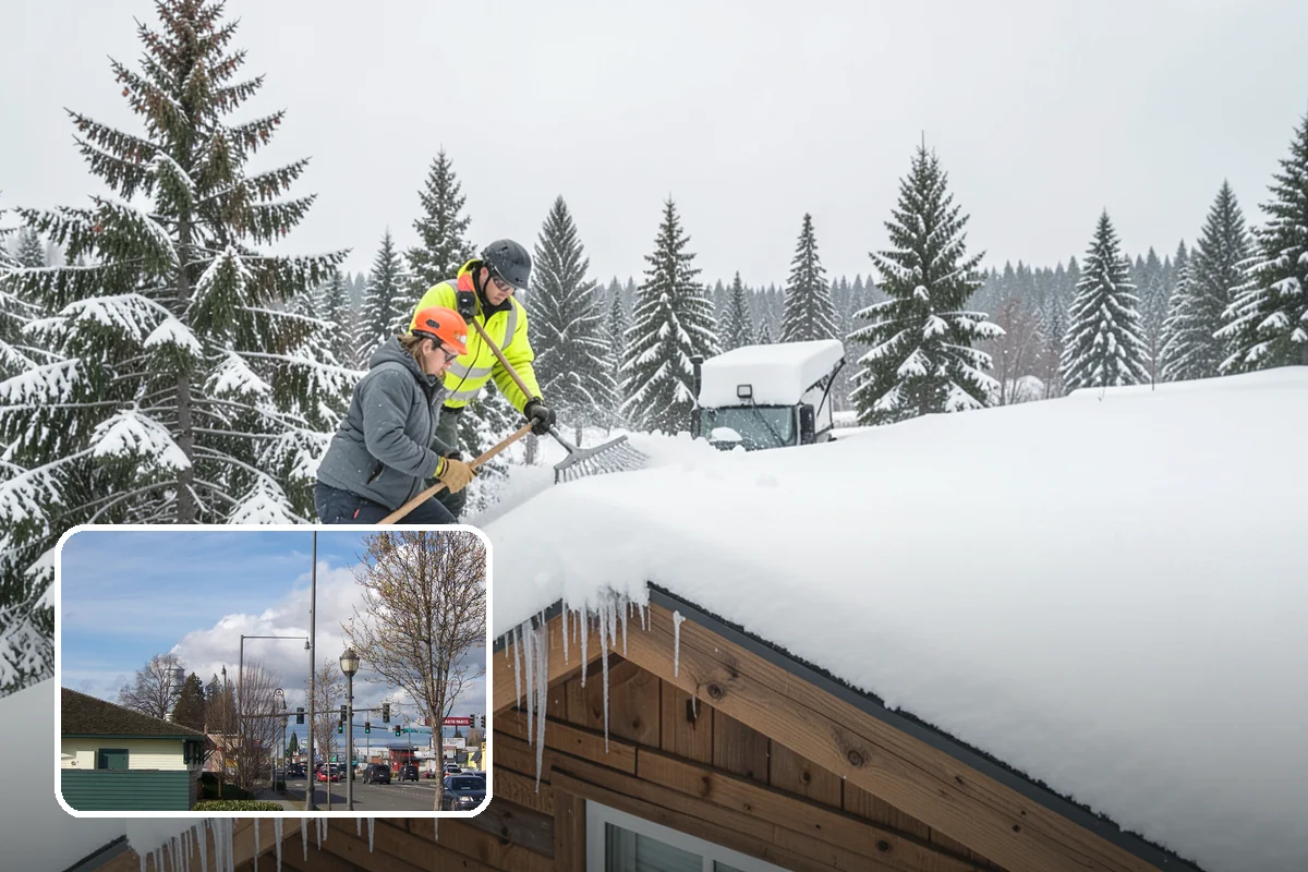 Porch Steps Clearing in Marysville, Snohomish County, WA - Keeps your covered entrance usable in any storm
