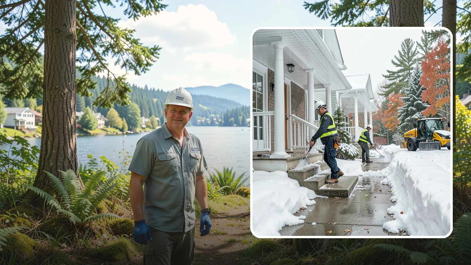 Porch Steps Clearing in Milton, King County, WA - We clear porch steps and the landing above them so your covered entrance stays safe to use.