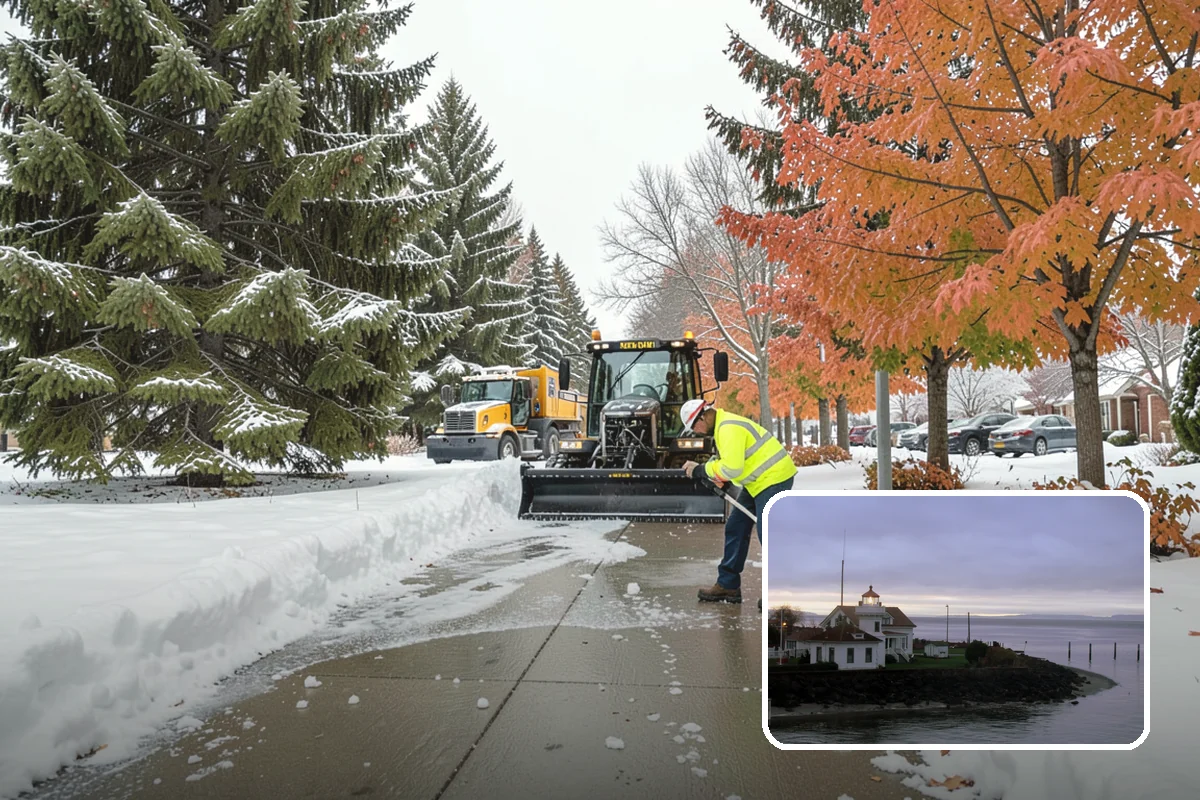 Porch Steps Clearing in Mukilteo, Snohomish County, WA - Keeps your covered entrance usable in any storm