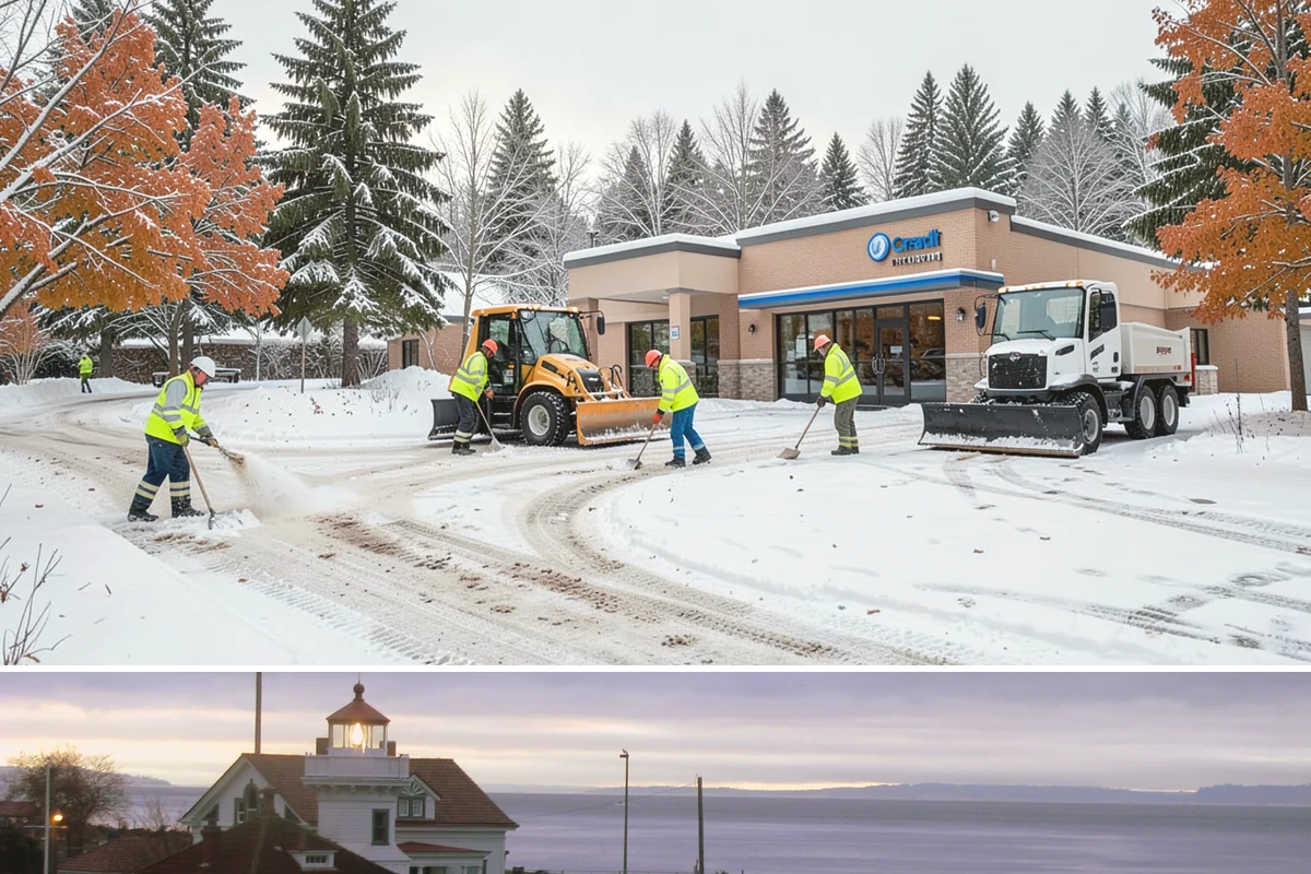 Porch Steps Clearing in Mukilteo, Snohomish County, WA - Porch steps need regular clearing all winter, with extra attention during thaws when roof drip refreezes at the base of the...